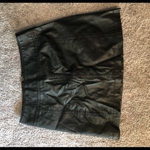 Free people vegan leather skirt